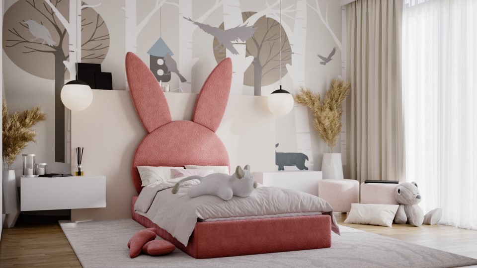 Dětská postel STRAKOŠ - králíček